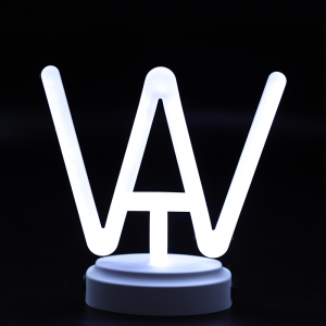 letter shape neon light with plastic base