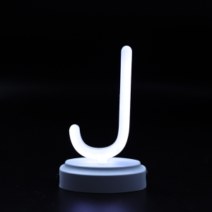 letter shape neon light with plastic base