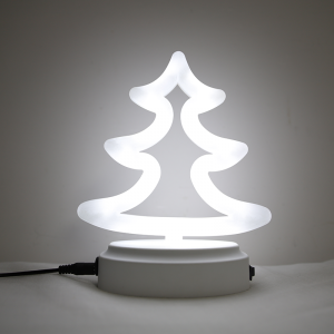 christmas shape neon light with plastic base