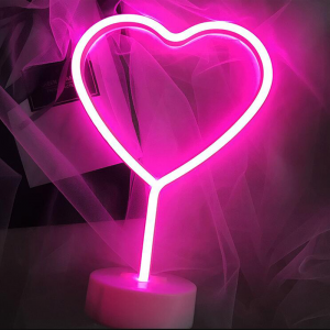 heart shape neon light