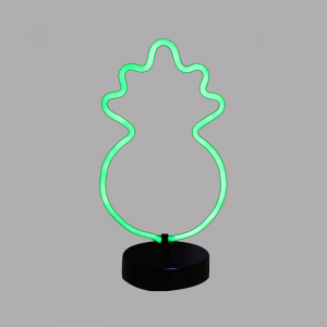 pineapple shape neon light