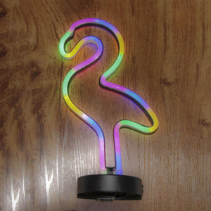 flamingo shape neon light