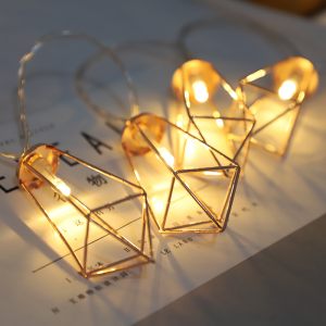 10L Diamond iron frame string lights