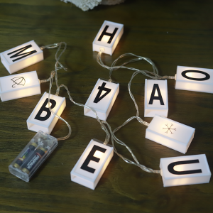 10L Letter box string lights